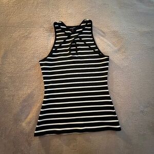 WHBM ribbed strip top